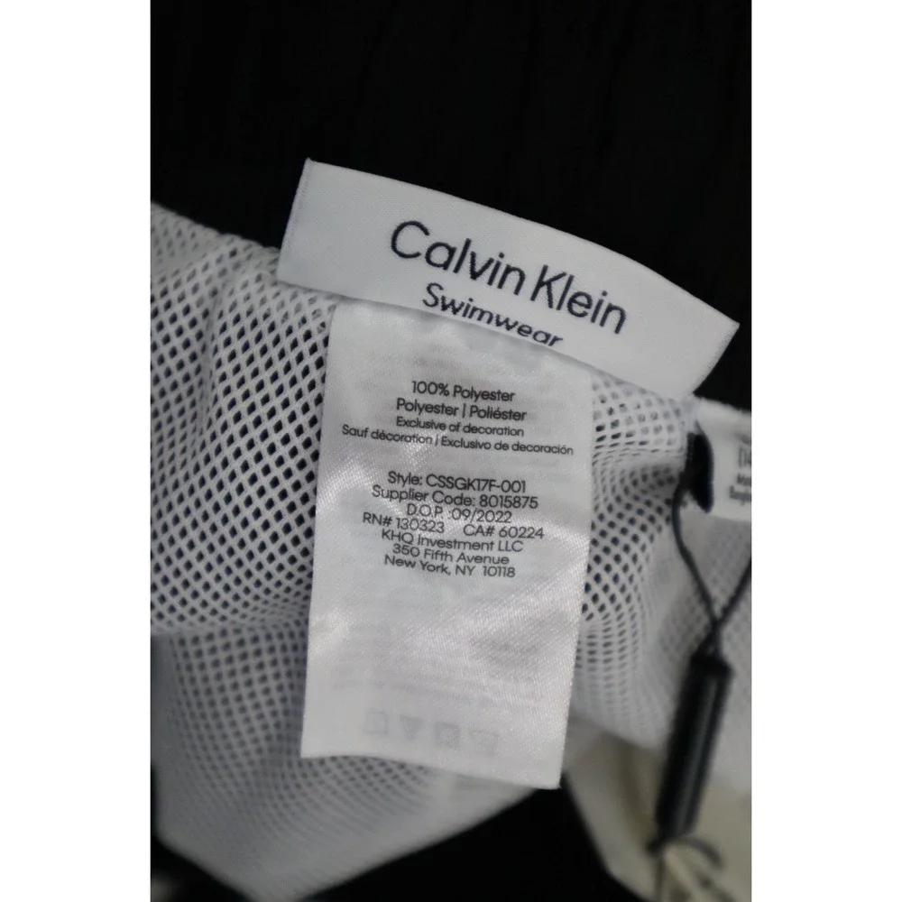 Calvin Klein Big Boys‎ Ombre Logo Swim Trunks - Black - Size L (14-16))